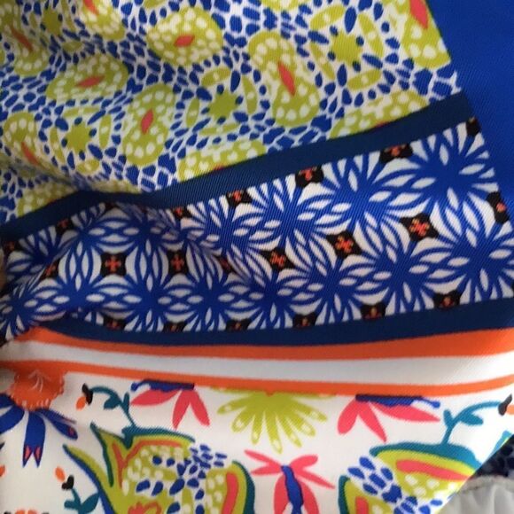 NWT Nanette Lepore Patchwork Goddess one piece swimsuit with key hole front open - Picture 7 of 8